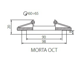Встраиваемый светильник Morta 26715