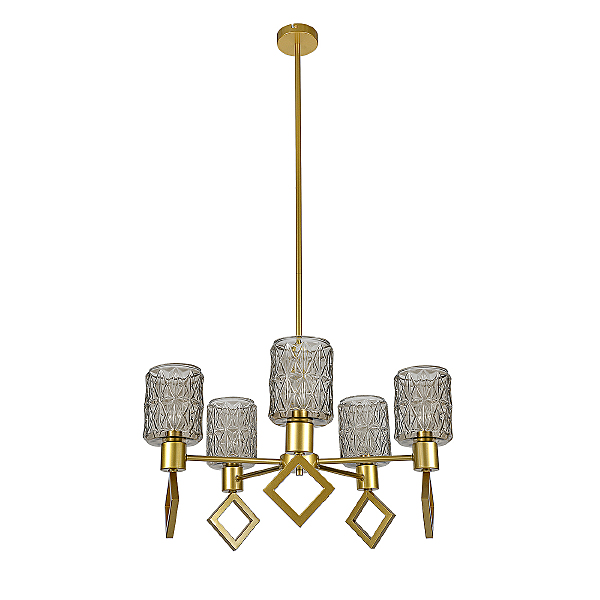 Люстра на штанге Preda V000469 13025/5R Gold