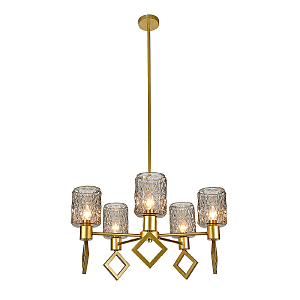 Люстра на штанге Preda V000469 13025/5R Gold