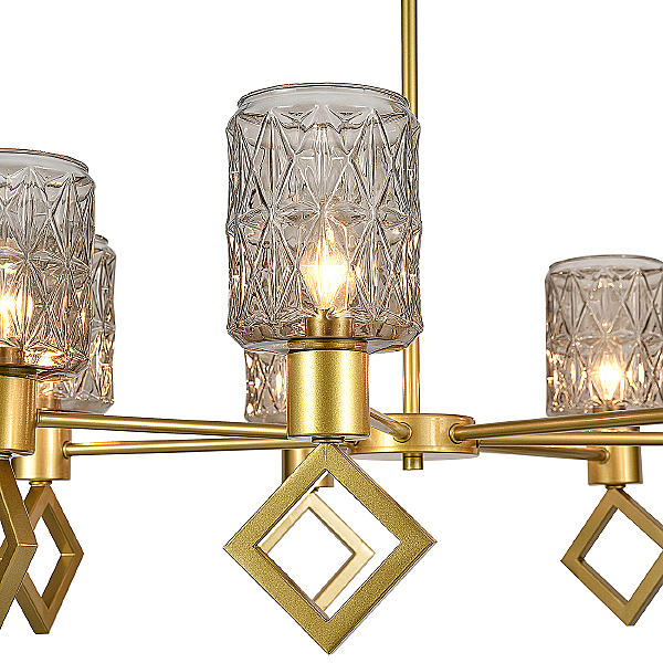 Люстра на штанге Preda V000470 13025/7R Gold