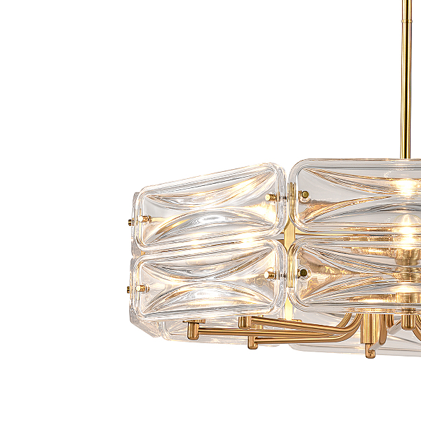 Люстра на штанге Zaffiro V000499 12046/8P Brass