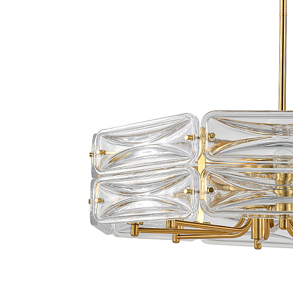 Люстра на штанге Zaffiro V000499 12046/8P Brass