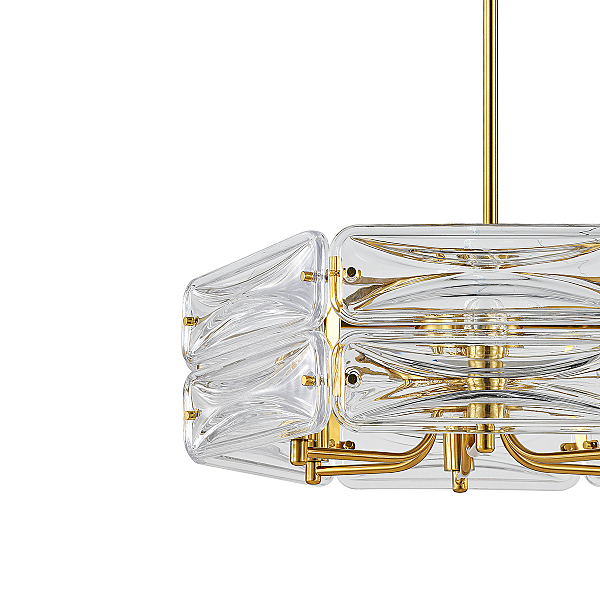 Люстра на штанге Zaffiro V000500 12046/6P Brass