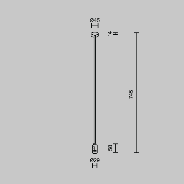 Монтажный элемент Accessories for tracks Flarity TRA159C-S1-BS