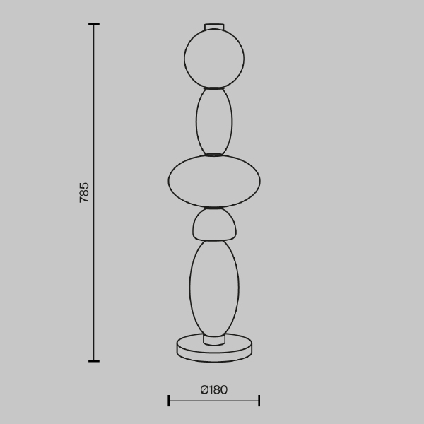 Настольная лампа Adore MOD297TL-L24BS3K