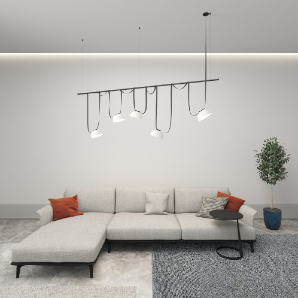 Трековый светильник Belty Flow DK5561-WH+BK