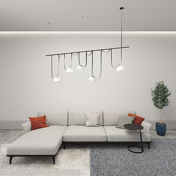 Трековый светильник Belty Flow DK5561-WH+BK