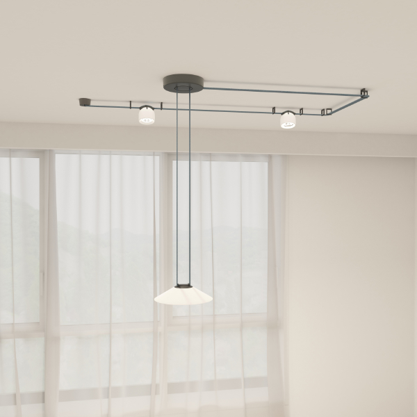 Трековый светильник Belty Flow DK5565-WH+BK