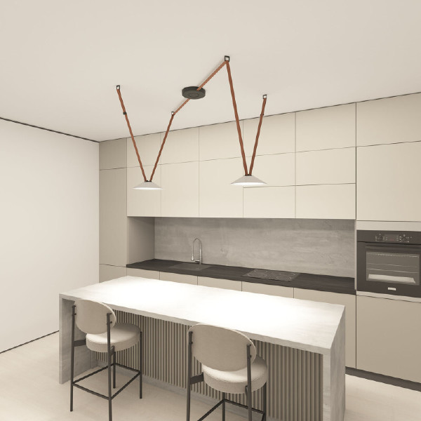Трековый светильник Belty Flow DK5565-WH+BK