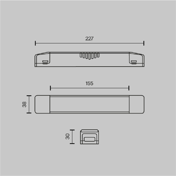 Драйвер для LED ленты Power Supply Magnetic TRA160DR-150W-S