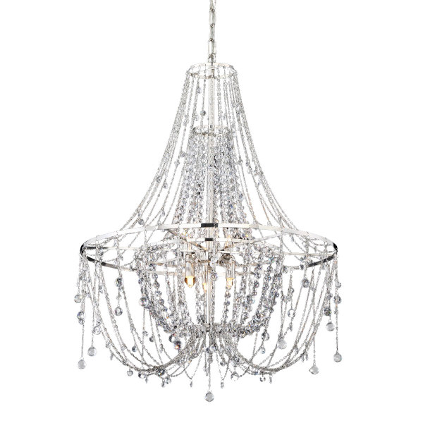 Подвесная люстра P168288 P168288M chrome
