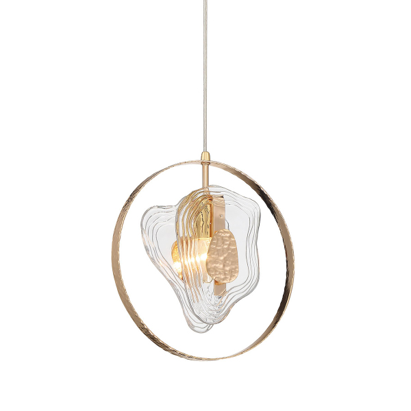Светильник подвесной P60669 P60669-1 gold/clear