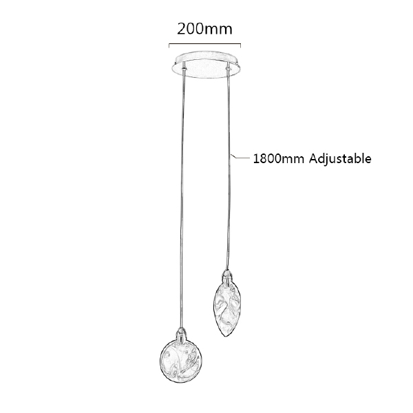 Светильник подвесной Colvin MT9176-2H pearl black