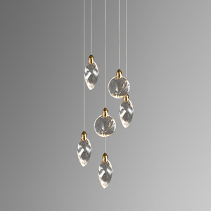 Светильник подвесной Colvin MT9176-6H titanium gold