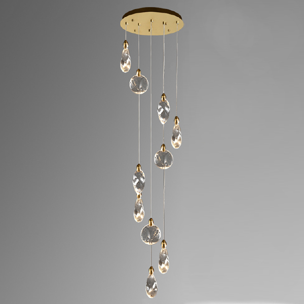 Светильник подвесной Colvin MT9176-10H titanium gold