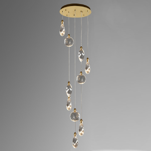 Светильник подвесной Colvin MT9176-10H titanium gold