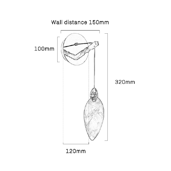 Настенное бра Colvin MT9176-1W pearl black