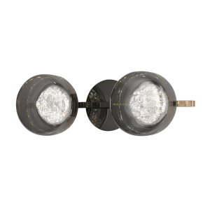 Настенное бра MT9128 MT9128-2W pearl black/smoke