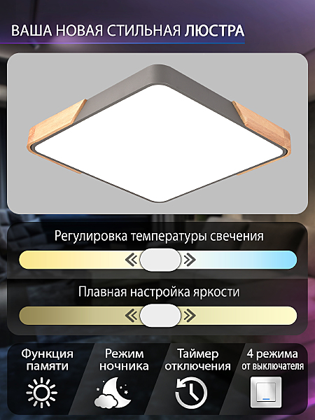Светильник потолочный Natali Kovaltseva LED LAMPS 81413