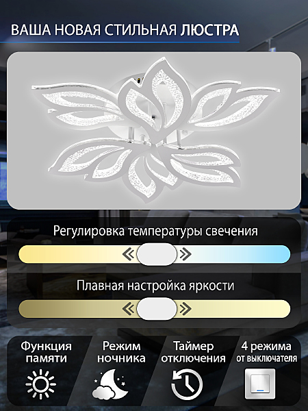 Потолочная люстра Natali Kovaltseva LED LAMPS 81424