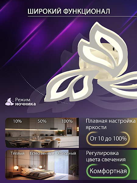 Потолочная люстра Natali Kovaltseva LED LAMPS 81426