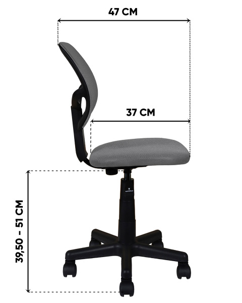 Компьютерное кресло ЛОЛО 5256 mesh ch.grey