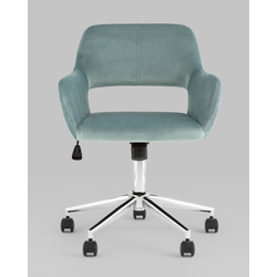 Кресло офисное ROSS ROSS CHROME VELVET Olive 61