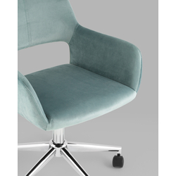 Кресло офисное ROSS ROSS CHROME VELVET Olive 61
