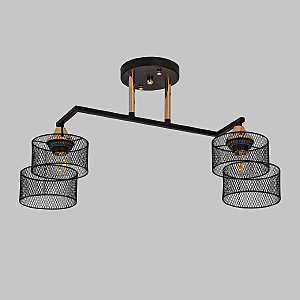 Потолочная люстра IMEX MD.4252-2-S-BK+FGD