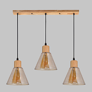 Светильник подвесной IMEX MD.5870-3-P-WOOD+BK