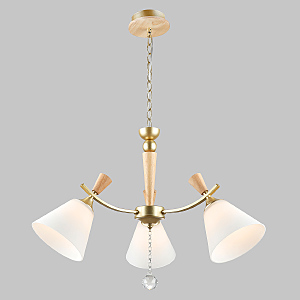 Подвесная люстра IMEX MD.6132-3-P-GD+WOOD