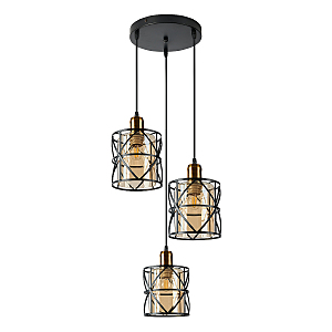 Светильник подвесной IMEX MD.78778-3-P BK+AB