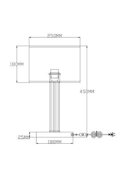 Настольная лампа Claim V2651-1T