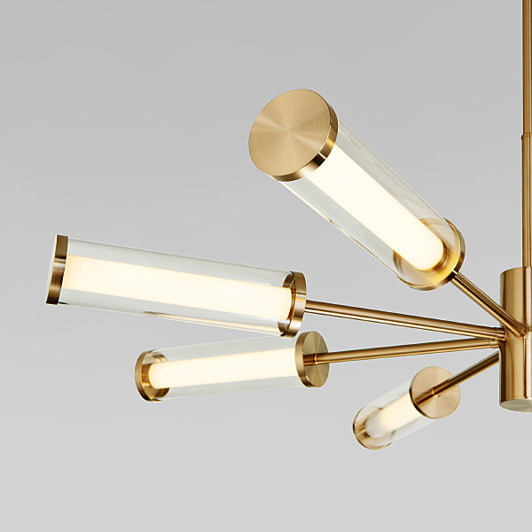 Люстра на штанге Stark 50386 LED латунь