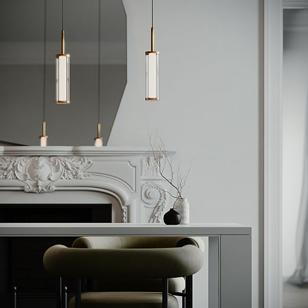 Светильник подвесной Stark 50386/1 LED латунь