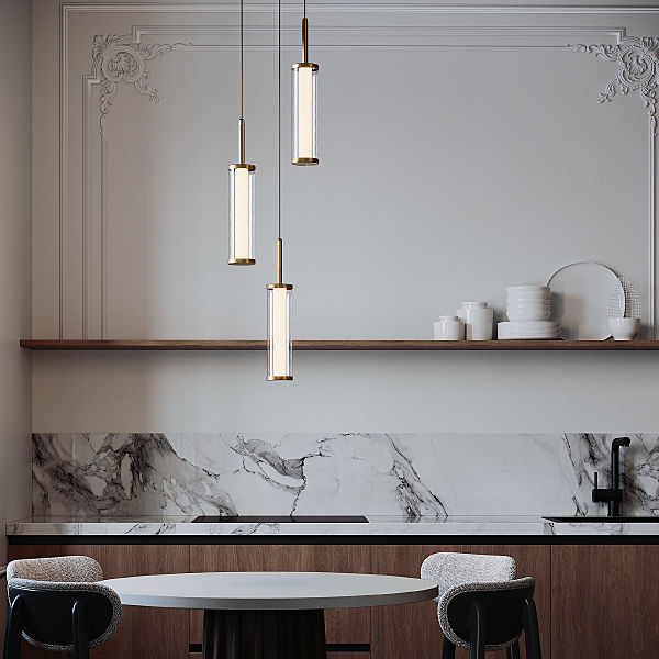 Светильник подвесной Stark 50386/3 LED латунь