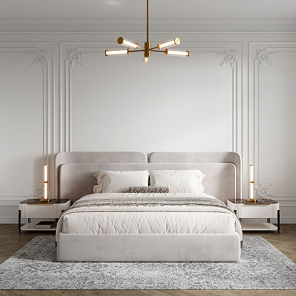 Люстра на штанге Stark 50386/5 LED латунь