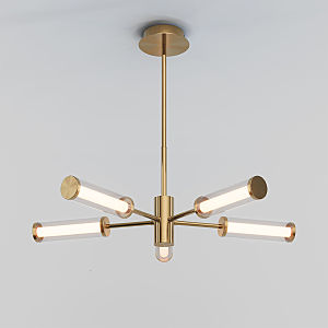 Люстра на штанге Stark 50386/5 LED латунь