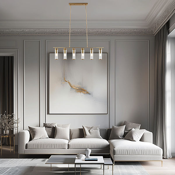 Люстра на штанге Oriens 60166 латунь Smart