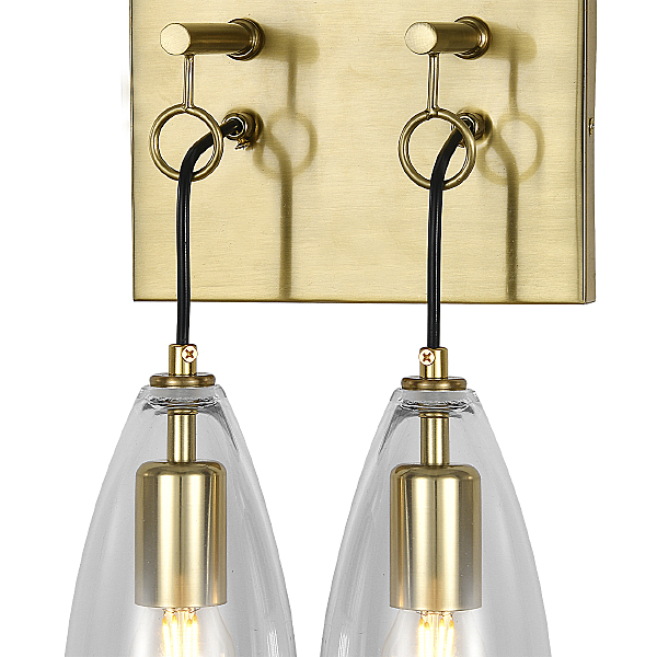 Настенное бра Goccia V000546 11064/2W Clear