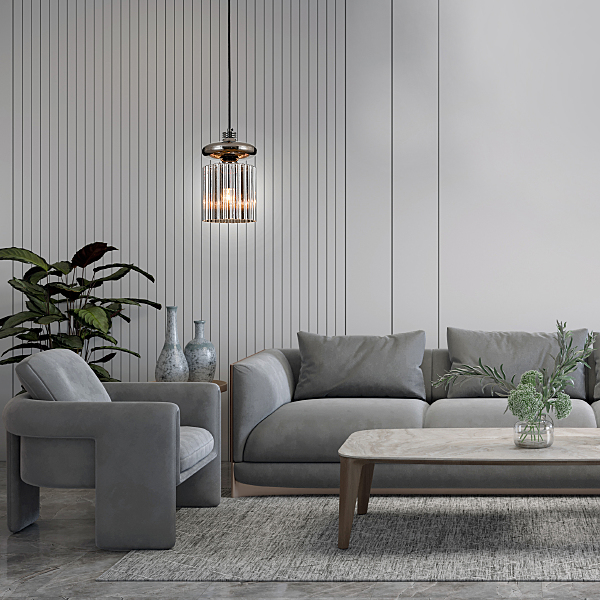 Светильник подвесной Mistico V000590 11057/1P Smoke