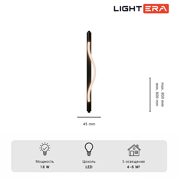 Настенный светильник Tura LE103W-80B