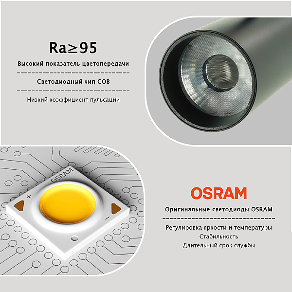 Трековый светильник Startrek 48 LE166TRP-10B SMART