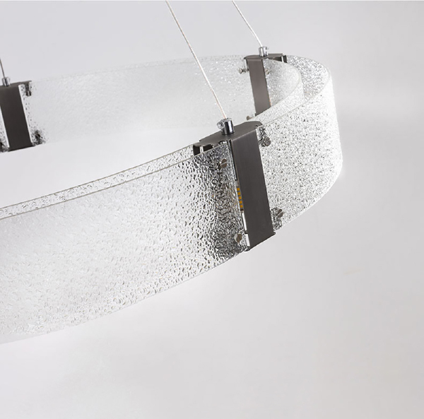 Подвесная люстра Parallel Ring D8028P/R/D800 black/clear