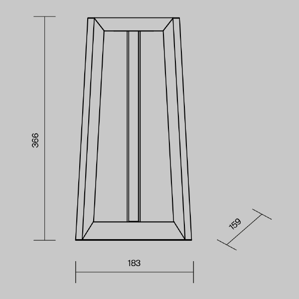 Уличный наземный светильник Luft O466FL-L12B3K