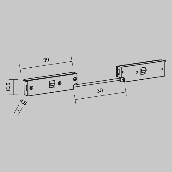 Коннекторы Accessories for tracks Levity TRA184CPC-1B-7.5