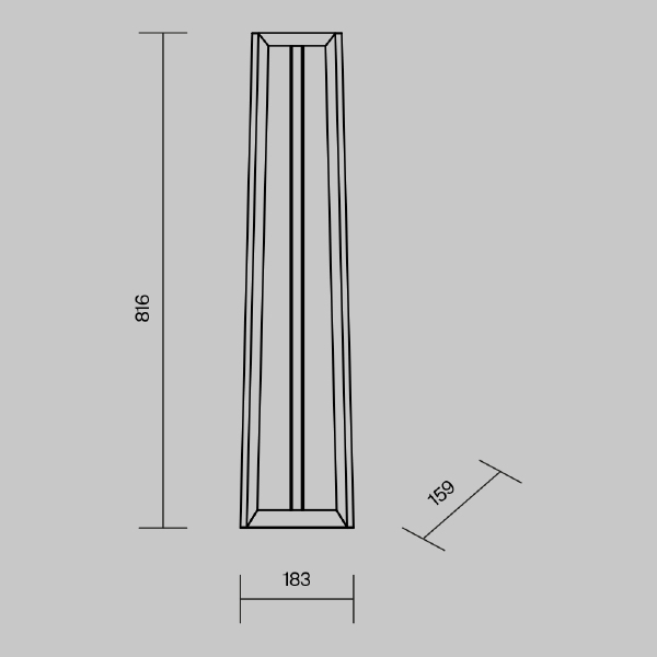 Уличный наземный светильник Luft O466FL-L12B3K1