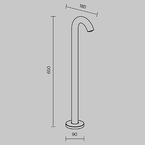 Уличный наземный светильник Lumi O476FL-L4GF3K