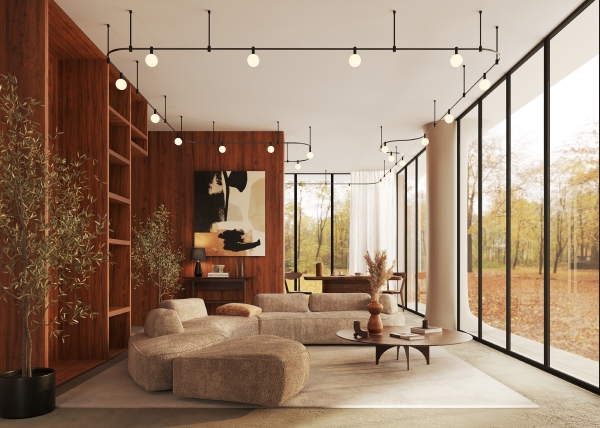 Трековый светильник Luna TR208-1-5W3K-B