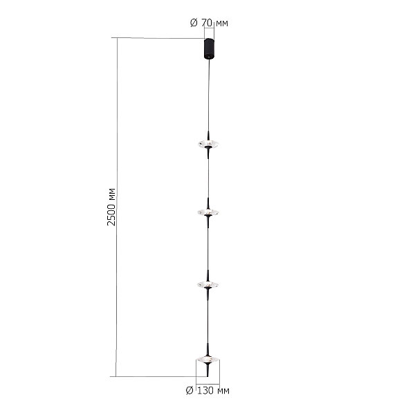 Светильник подвесной Zenith SL6231.403.04